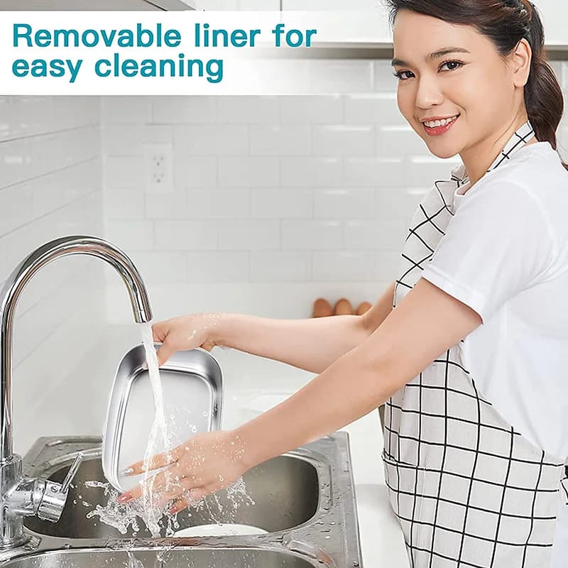 2-in-1 electric lunch box leak-proof portable food warmer 1.5/2/2.5 L microwave bento lunch box with stainless steel container