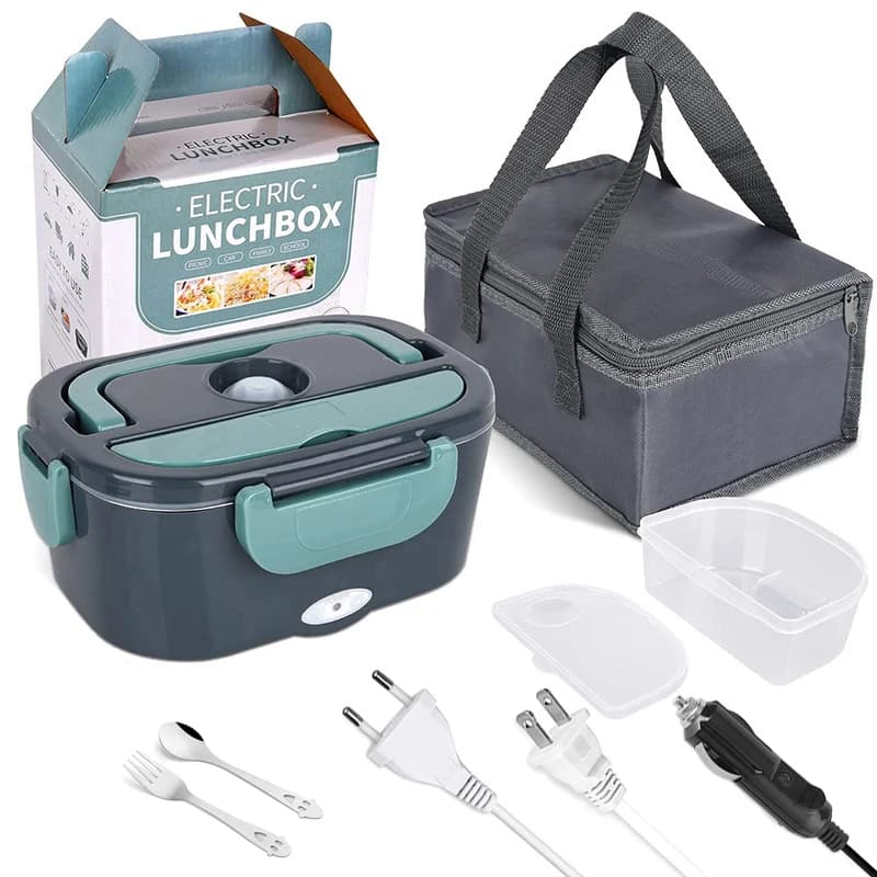 Lunchbox elektryczny 2w1 szczelny 1.5/2/2.5L stal nierdzewna 🍱