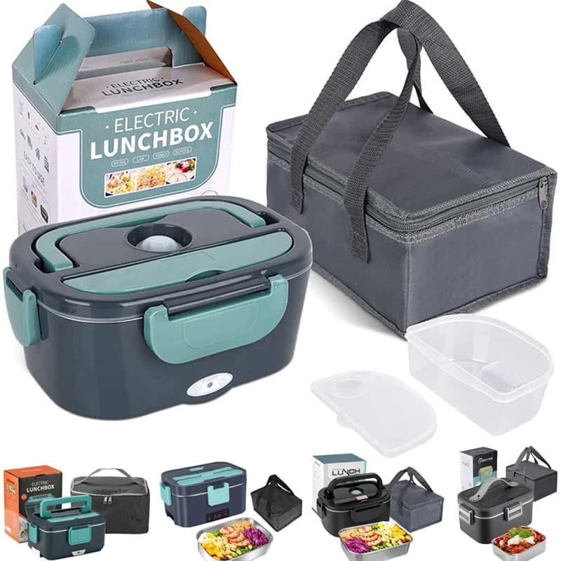 Elektryczny lunchbox 2w1, termoizolacyjny, nieprzeciekający 1.5–2.5 L 🍱